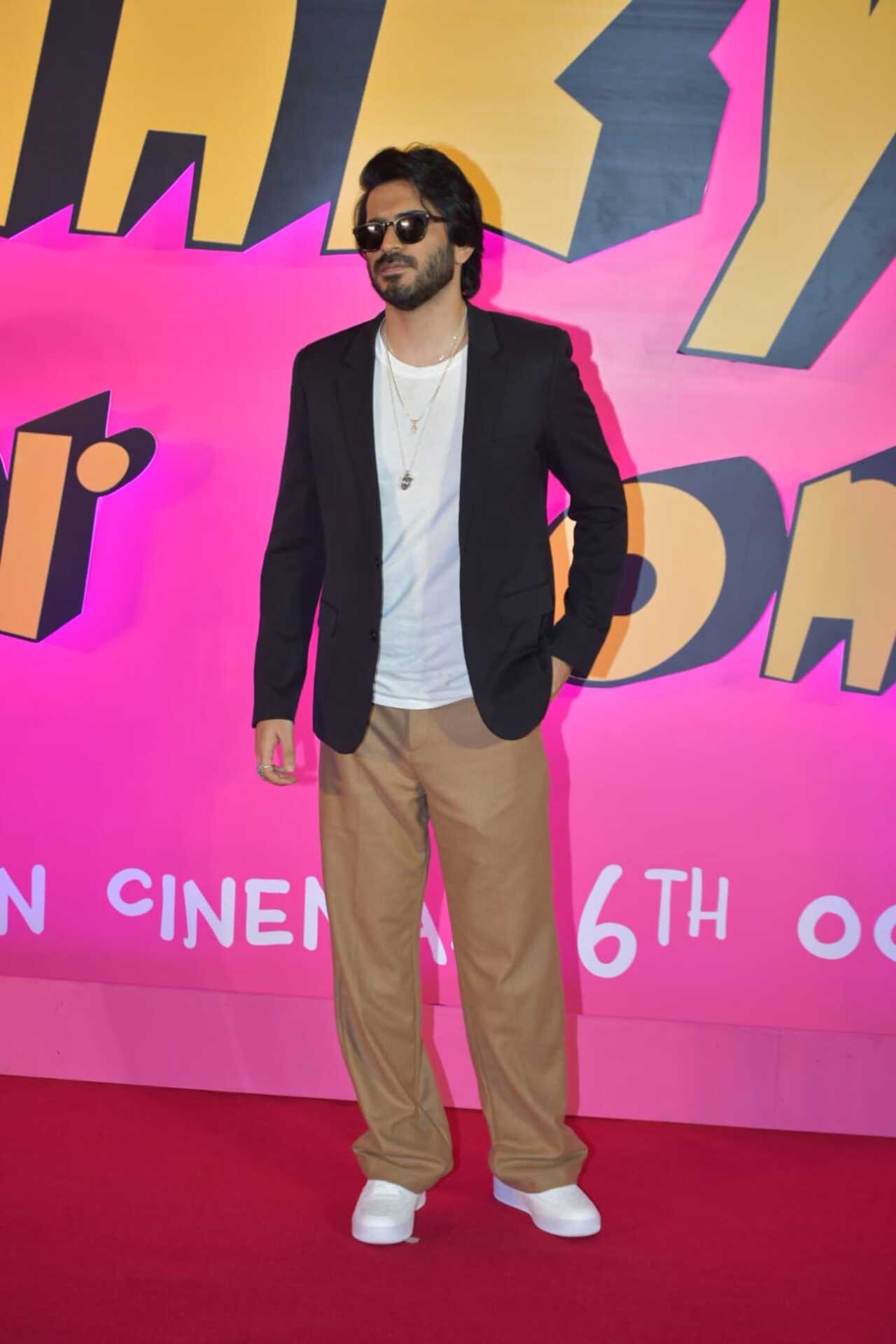 Rhea and Sonam's brother Harsh Varrdhan Kapoor attended the premiere